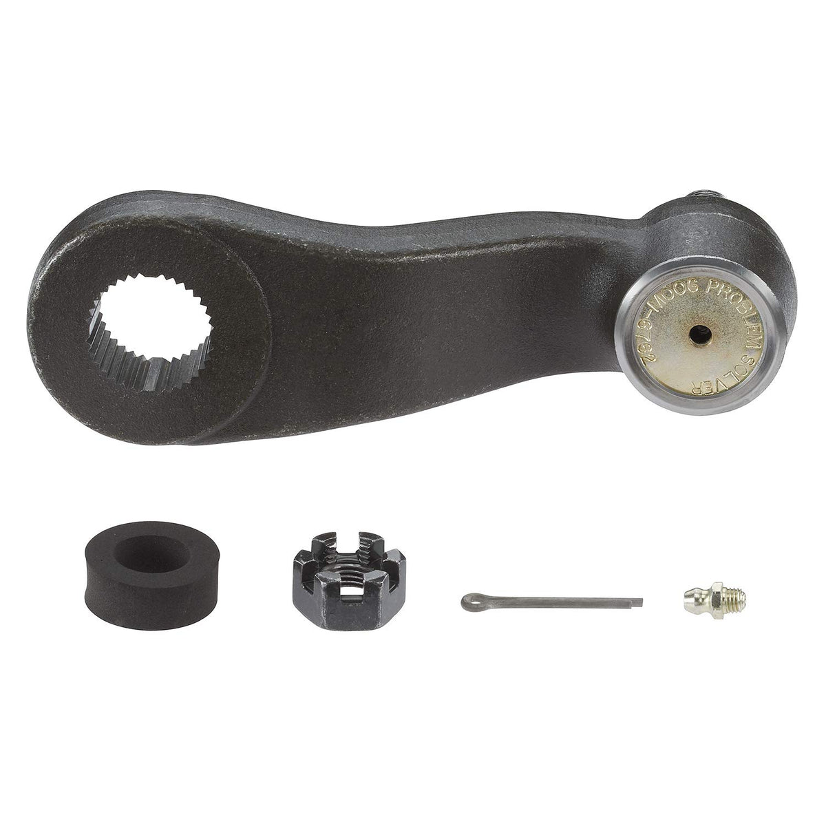 MOOG K6143 front view showing arm shape and mounting points for accurate fit
