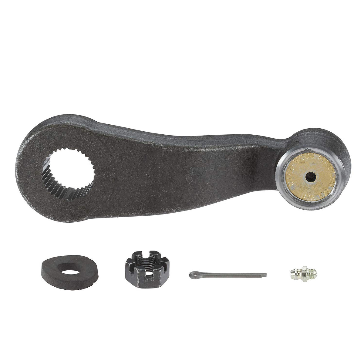 MOOG K6335 front view showing heavy-duty arm and mount for precise steering