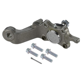 MOOG K90259 close-up of ball joint stud and grease fitting highlighting durable construction and smoother steering