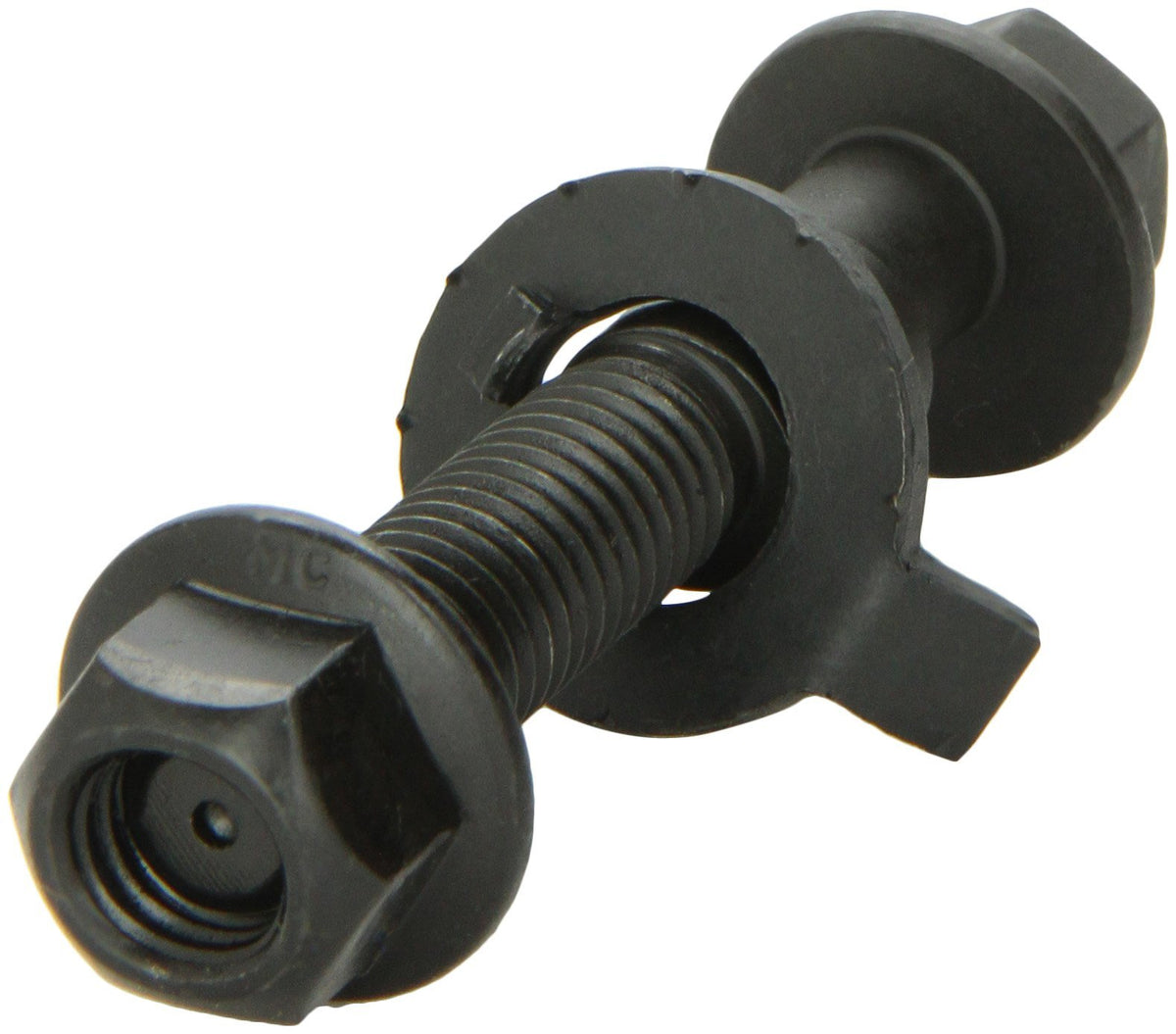MOOG cam bolt detail displaying engineered eccentric design benefit