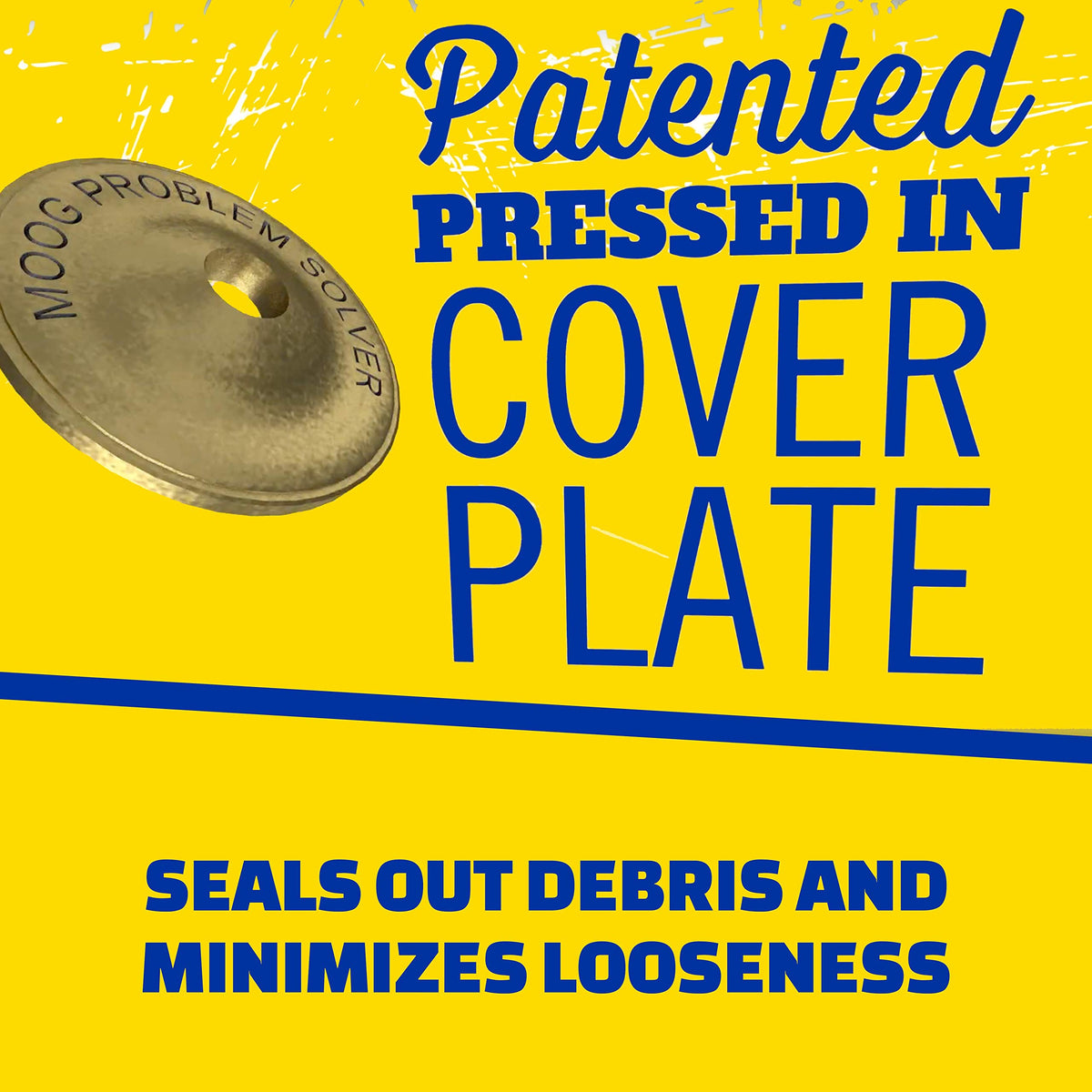 MOOG ball joint mounted on suspension knuckle demonstrating restored steering control