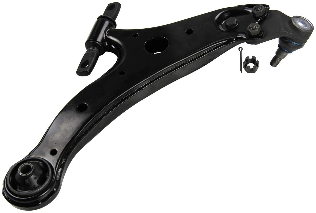 MOOG control arm close-up welds highlighting strength and durability