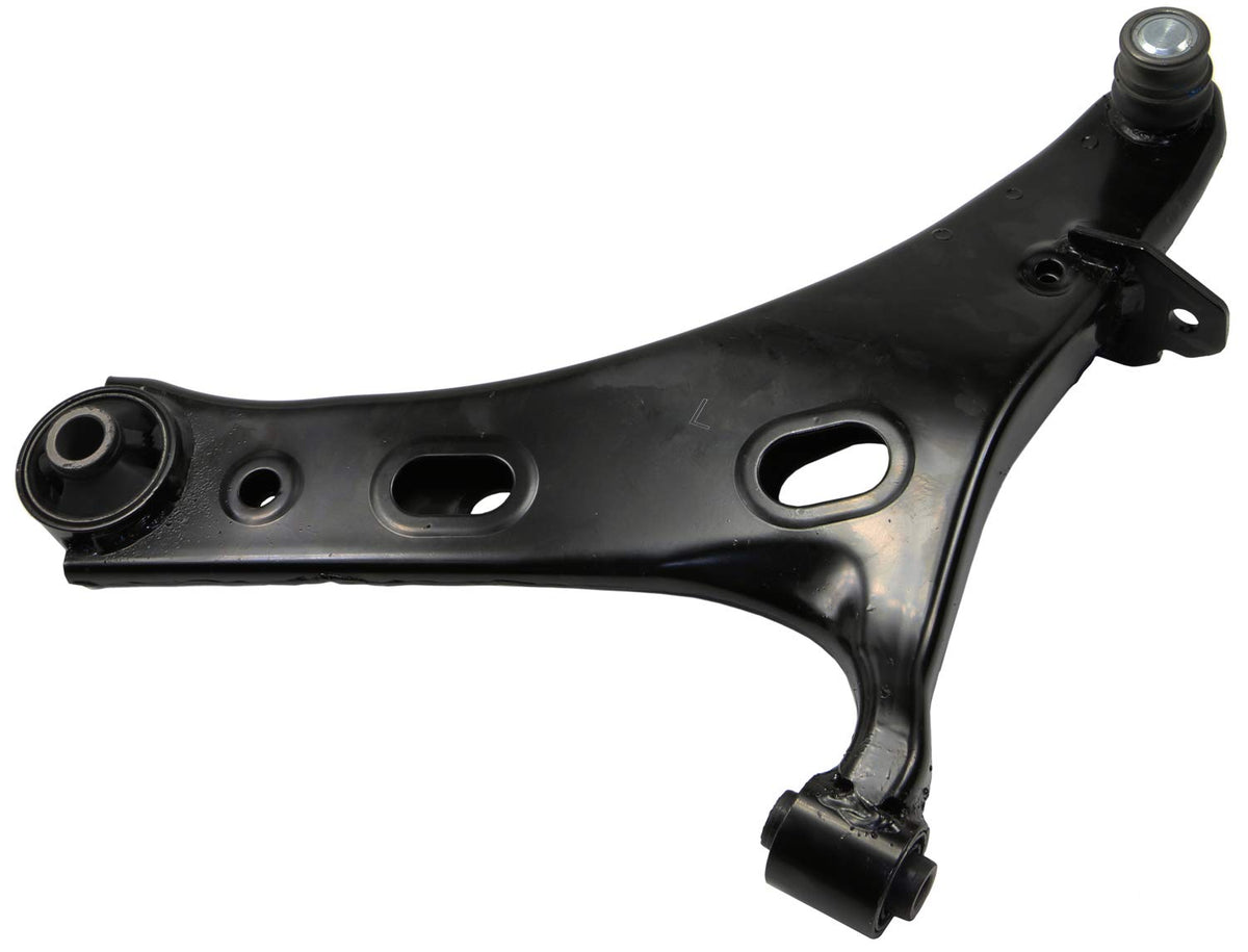MOOG RK622857 close-up of integrated ball joint highlighting smooth operation