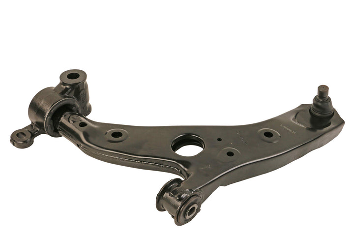 MOOG RK623522 front left control arm packaging showing brand and fitment benefits