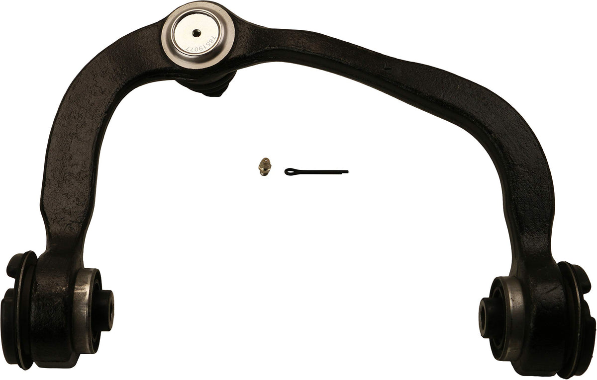 MOOG close-up of ball joint and bushing for precise fit benefit
