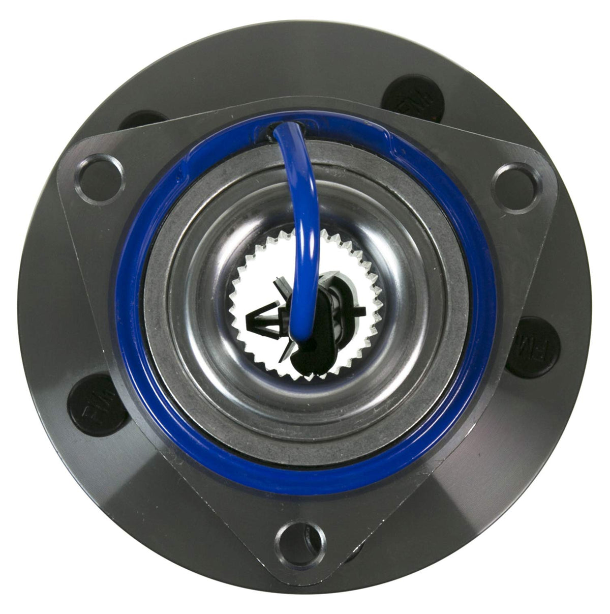 MOOG sealed bearing close-up showing raceway and reduced friction benefits