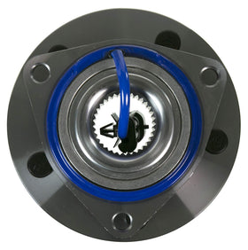 MOOG sealed bearing close-up showing raceway and reduced friction benefits