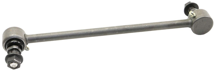 MOOG sway bar link front view showing robust design and improved handling