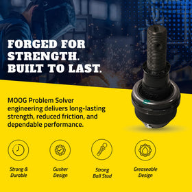 MOOG metal bearing support macro view reducing internal wear for longevity