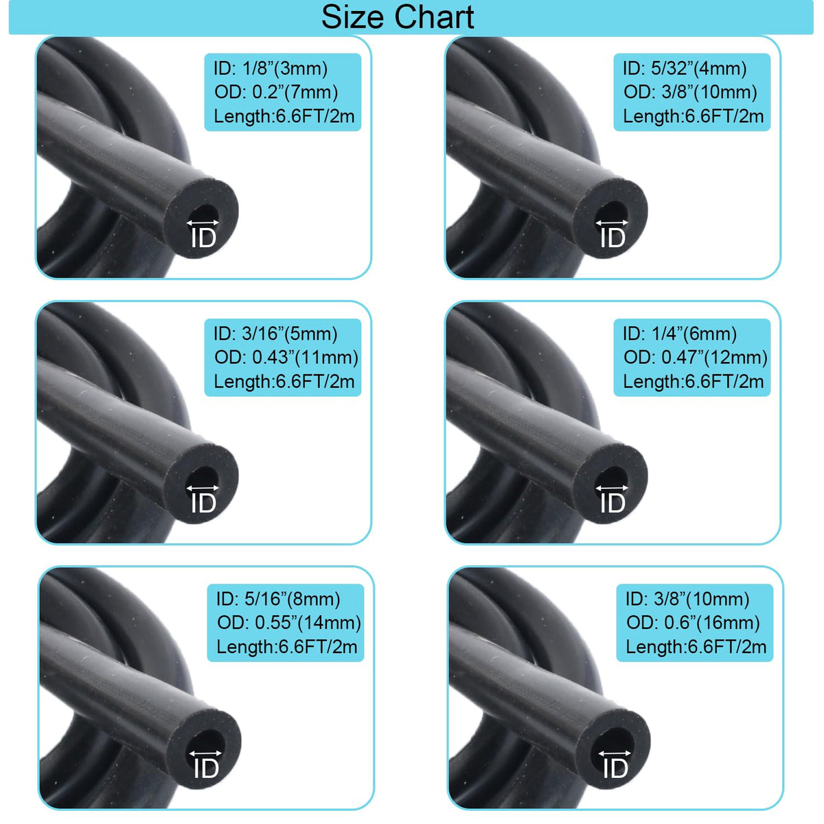 MooiYrs silicone hose close-up showing 3mm wall texture and heat resistance