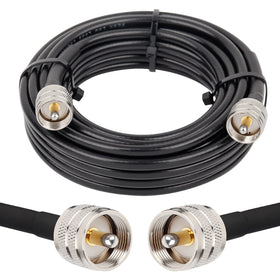 MOOKEERF front view PL259 connectors showing reliable signal transfer