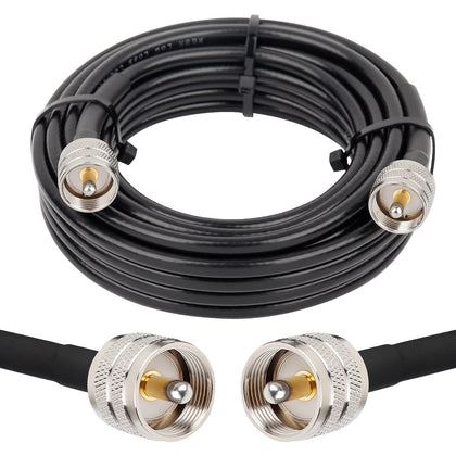 MOOKEERF front view PL259 connectors showing reliable signal transfer
