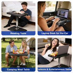 MOOMARTO lifestyle shot family using tray during road trip showing versatile use