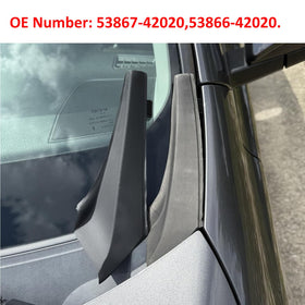 Moonlinks cowl cover installed on driver side showing precise OE fit benefit