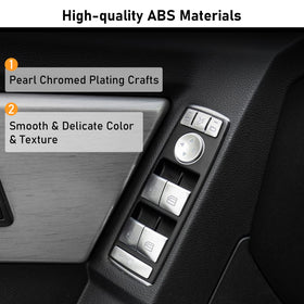 Moonlinks installed on rear door panel showing consistent trim and protection