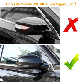 Moonlinks mirror cover glossy finish closeup showing durable paint matching OEM shine