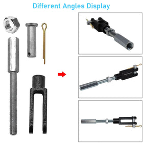Moonlinks push rod next to ruler showing cut‑to‑length option for precise fitment