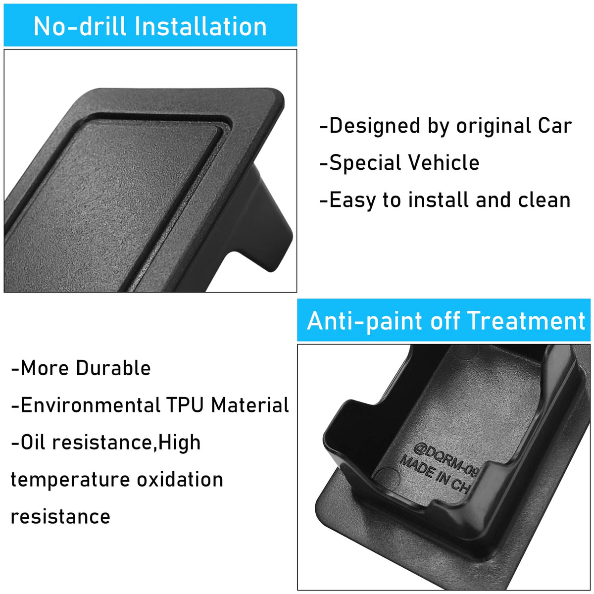 Moonlinks hand snapping stake pocket cover into place for quick fit
