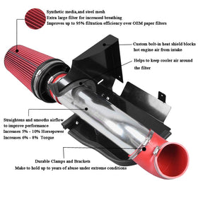 MOOSUN silver aluminum intake tube close-up highlighting smooth walls for better flow
