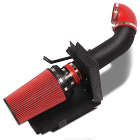 MOOSUN front view of black 4-inch intake tube showing durable finish and visual upgrade