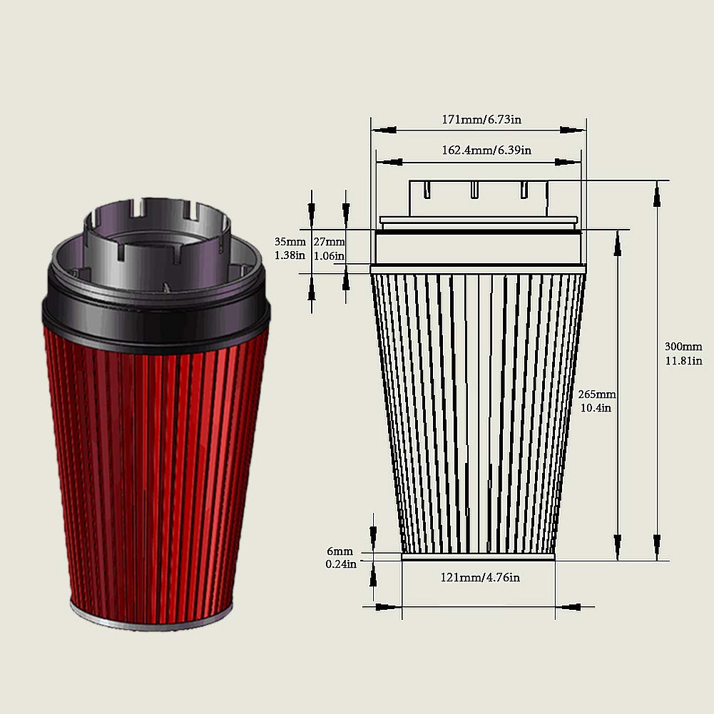MOOSUN steel heat shield close detail showing carbon-black coating and heat isolation