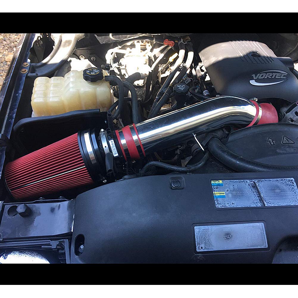 MOOSUN intake next to hand for scale illustrating compact size and easy installation