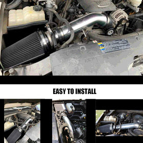 MooSun intake next to tape measure for scale to confirm compact, direct-fit size