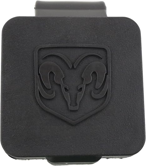 Mopar plug installed in truck receiver showing protection against elements