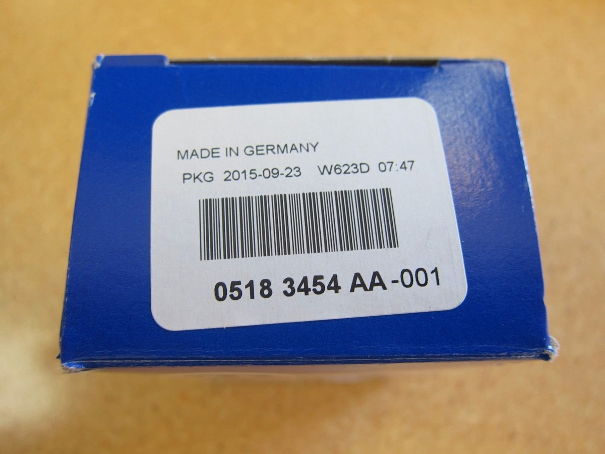 Mopar label close-up indicating Varta German manufacturing and trusted quality