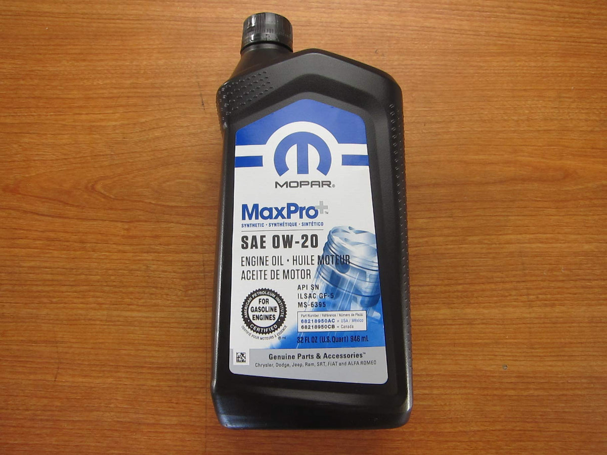 Mopar MaxPro pouring from spout into funnel for clean, easy oil change
