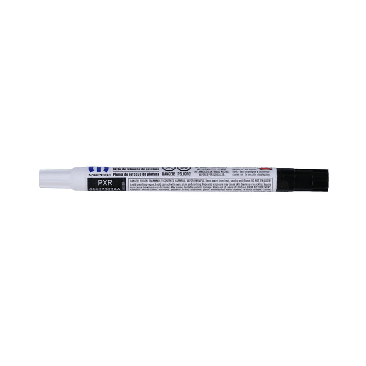 Mopar touch-up pen front view showing label and part number for accurate replacement