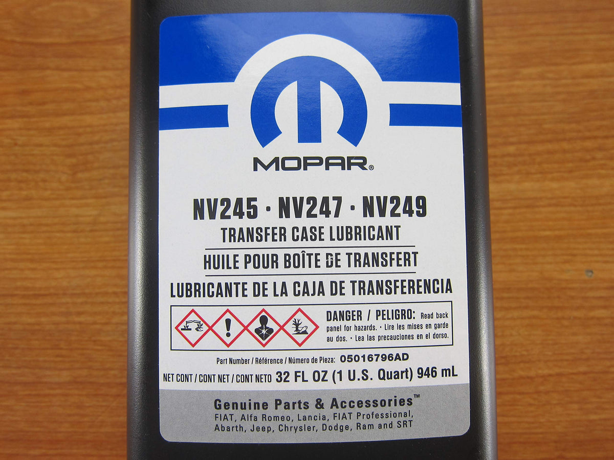 Mopar cap and seal detail ensuring fresh sealed lubricant
