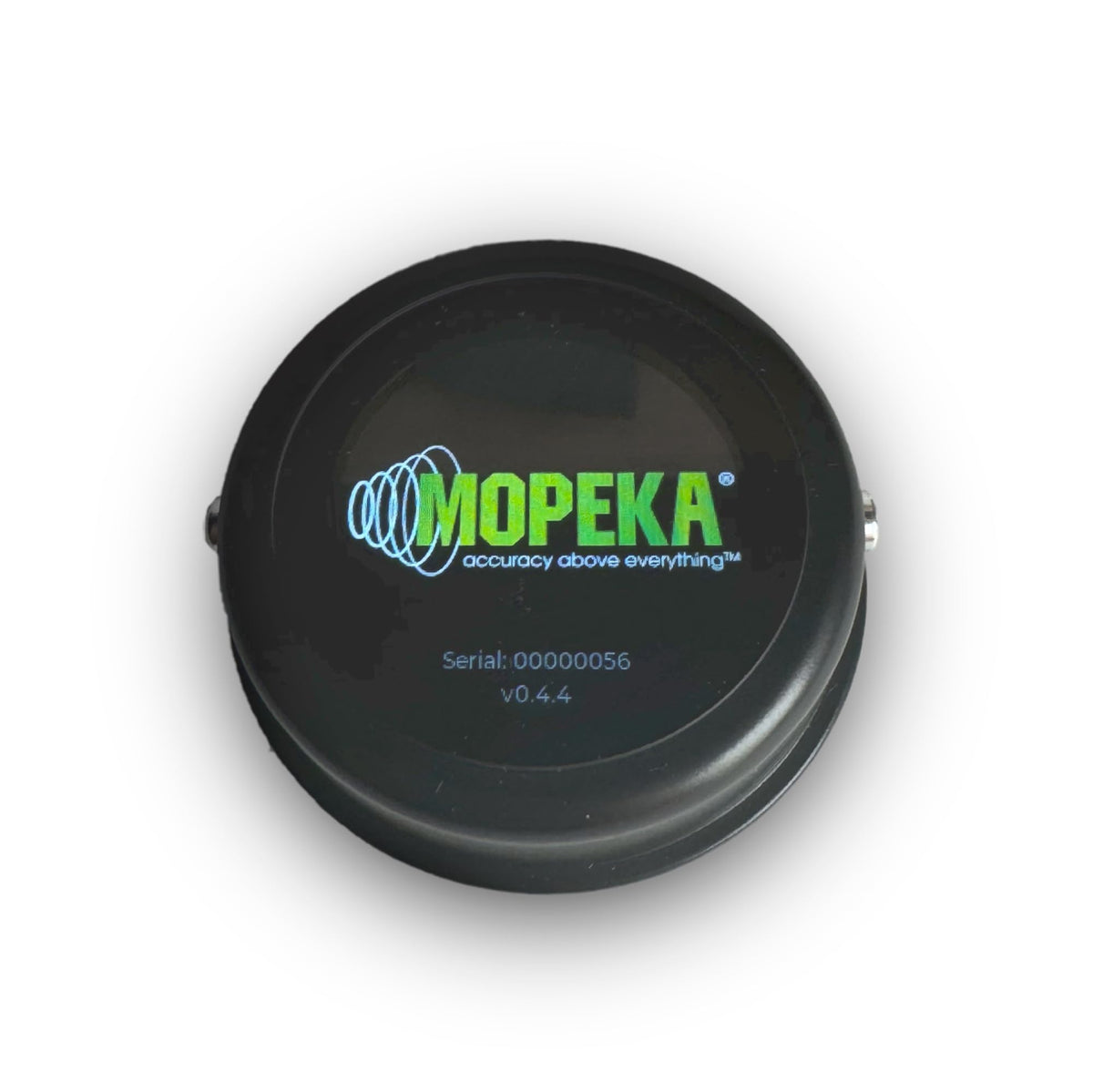 Mopeka front panel view showing clear dual-tank readouts and easy monitoring