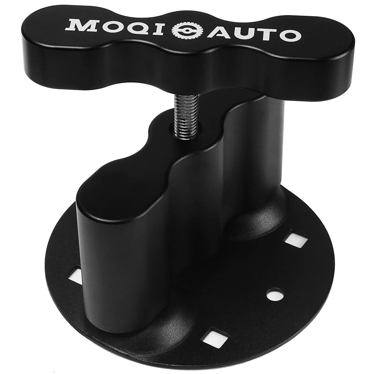 MOQIauto RX-PM front view showing secure mounting and theft deterrence