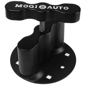 MOQIauto RX-PM front view showing secure mounting and theft deterrence