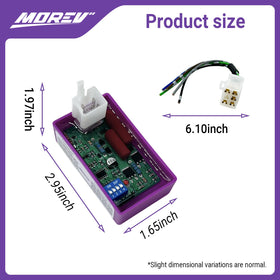 MOREV retail packaging with included parts showing everything supplied for a swap