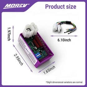 MOREV retail packaging with included wires for a complete replacement kit