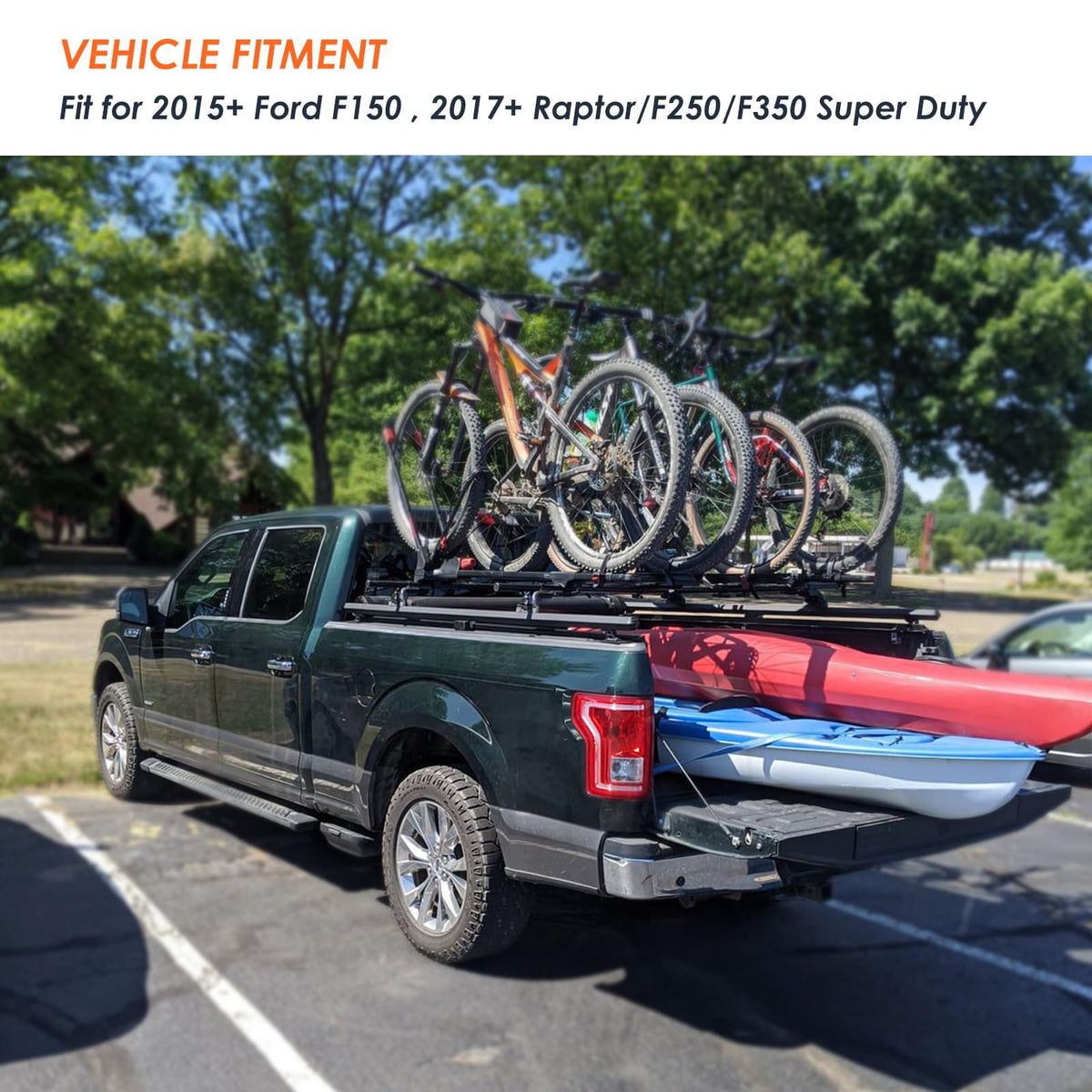 Morkot truck bed with tools strapped down demonstrating secure hauling
