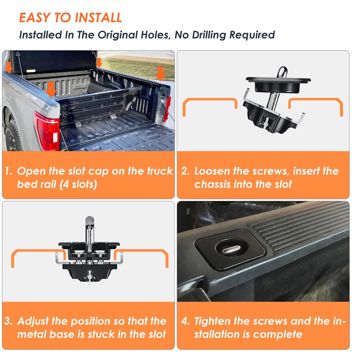 Morkot kit box open with four anchors and cleats, ready to install