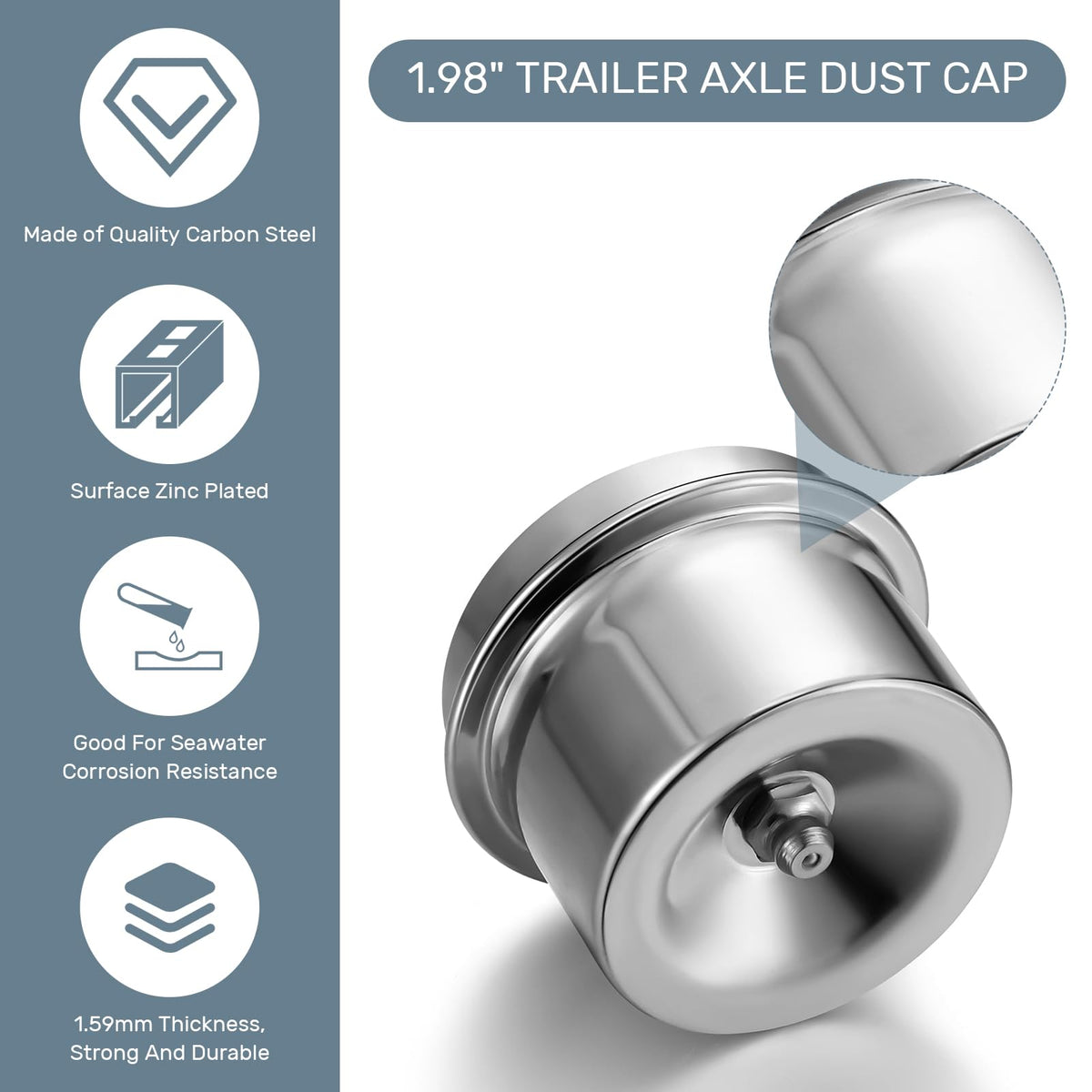 MorningRo installed on axle demonstrating secure fit and bearing protection