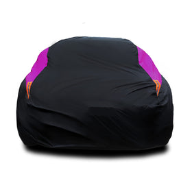 MORNYRAY front profile of cover showing full sedan protection and weather defense