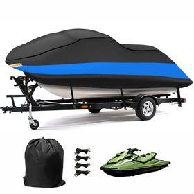 MORNYRAY front view showing full cover protecting PWC on trailer and providing protection