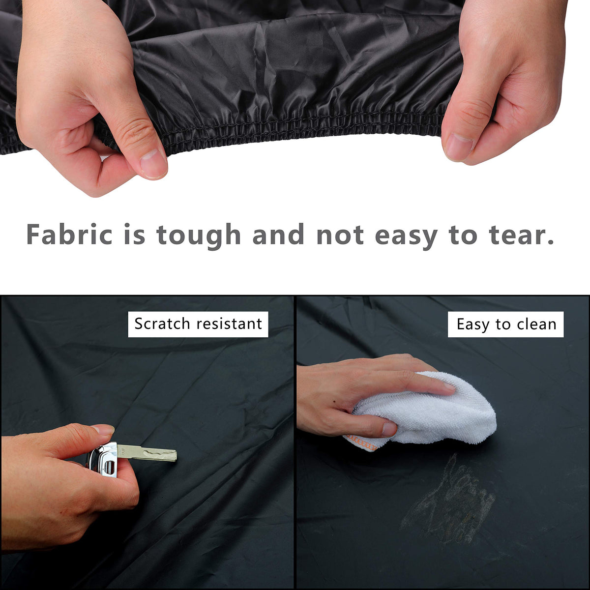 MORNYRAY side view demonstrating snug fit and elastic hem preventing lift