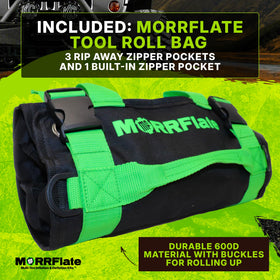MORRFlate kit staged with off-road truck to show trail-ready preparedness