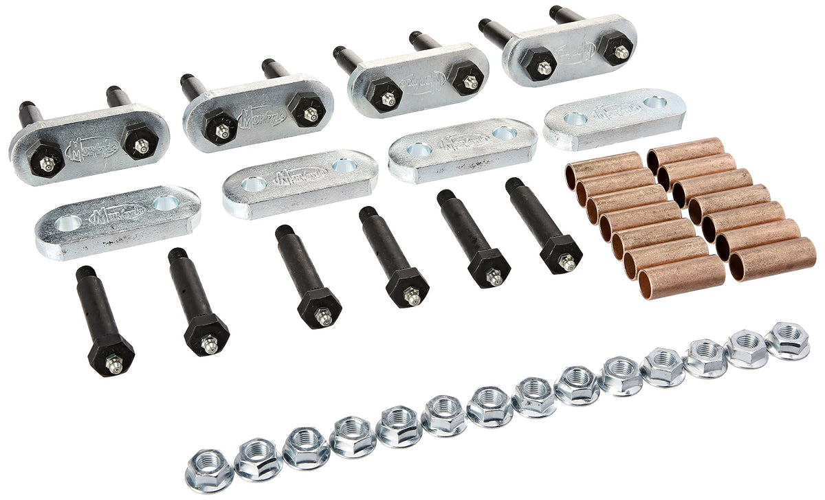 MORryde assembled heavy-duty shackle kit front view showing robust components and improved strength