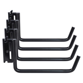 MorScan black powder coat texture on hook, resists rust and abrasion