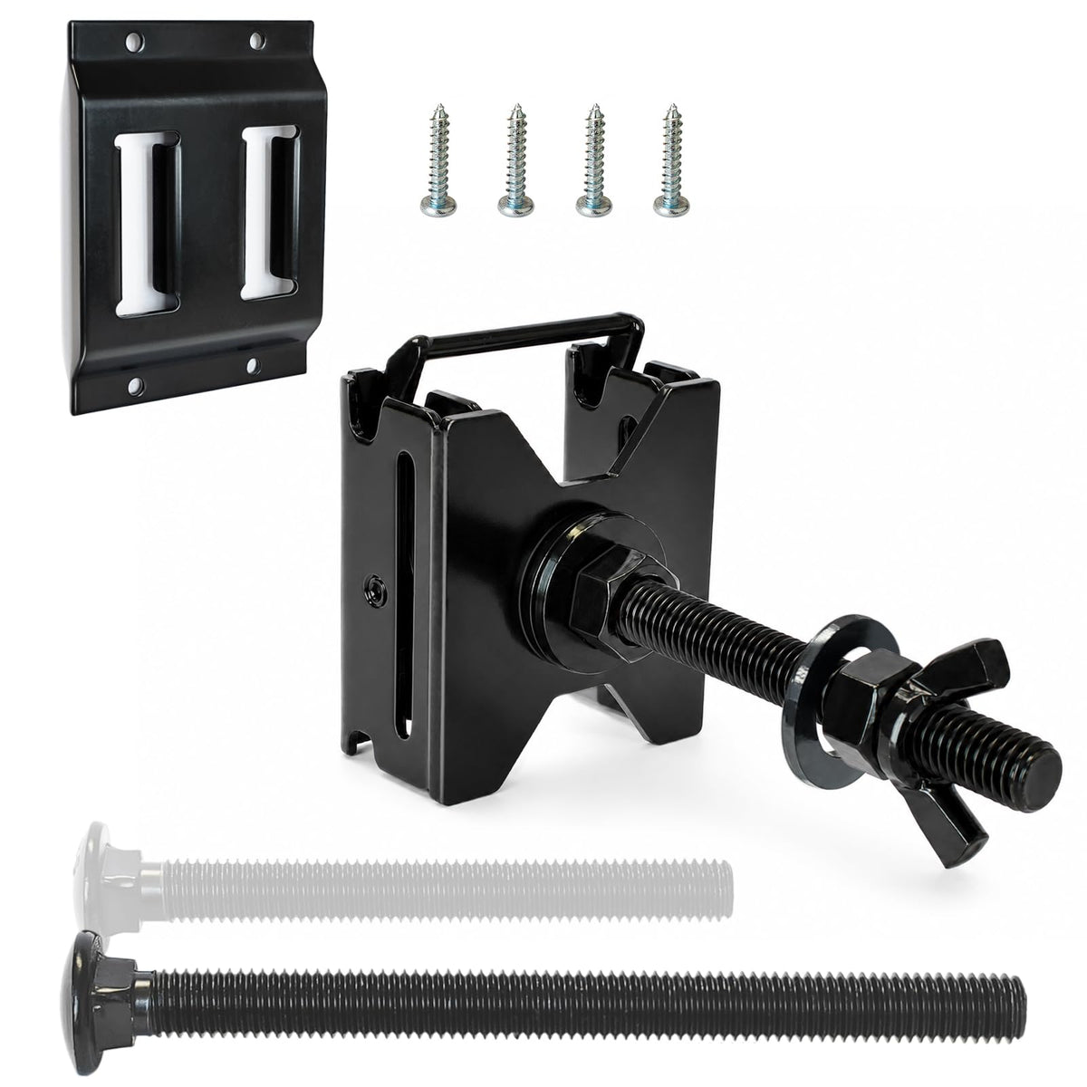 MorScan front view assembled mount showing compact profile and secure fit