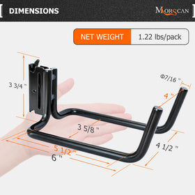 MorScan hook inserted in E-Track slot demonstrating quick three-second installation benefit
