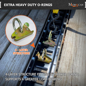 MorScan anchors installed in trailer illustrating fast secure lashing