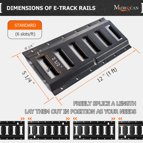 MorScan rails mounted on a van sidewall giving flexible cargo tie-down options